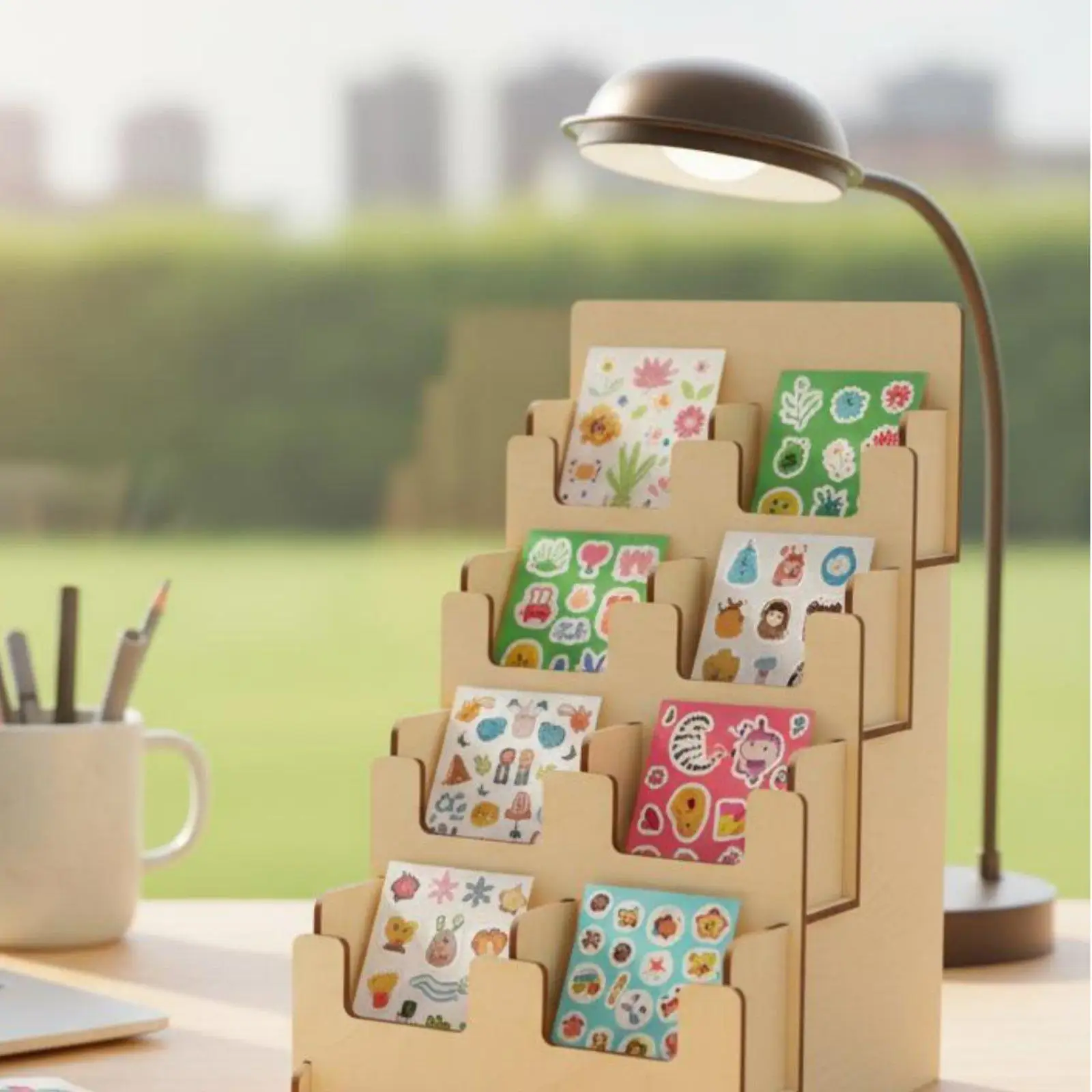 Packaging del estante exhibidor de pegatinas
