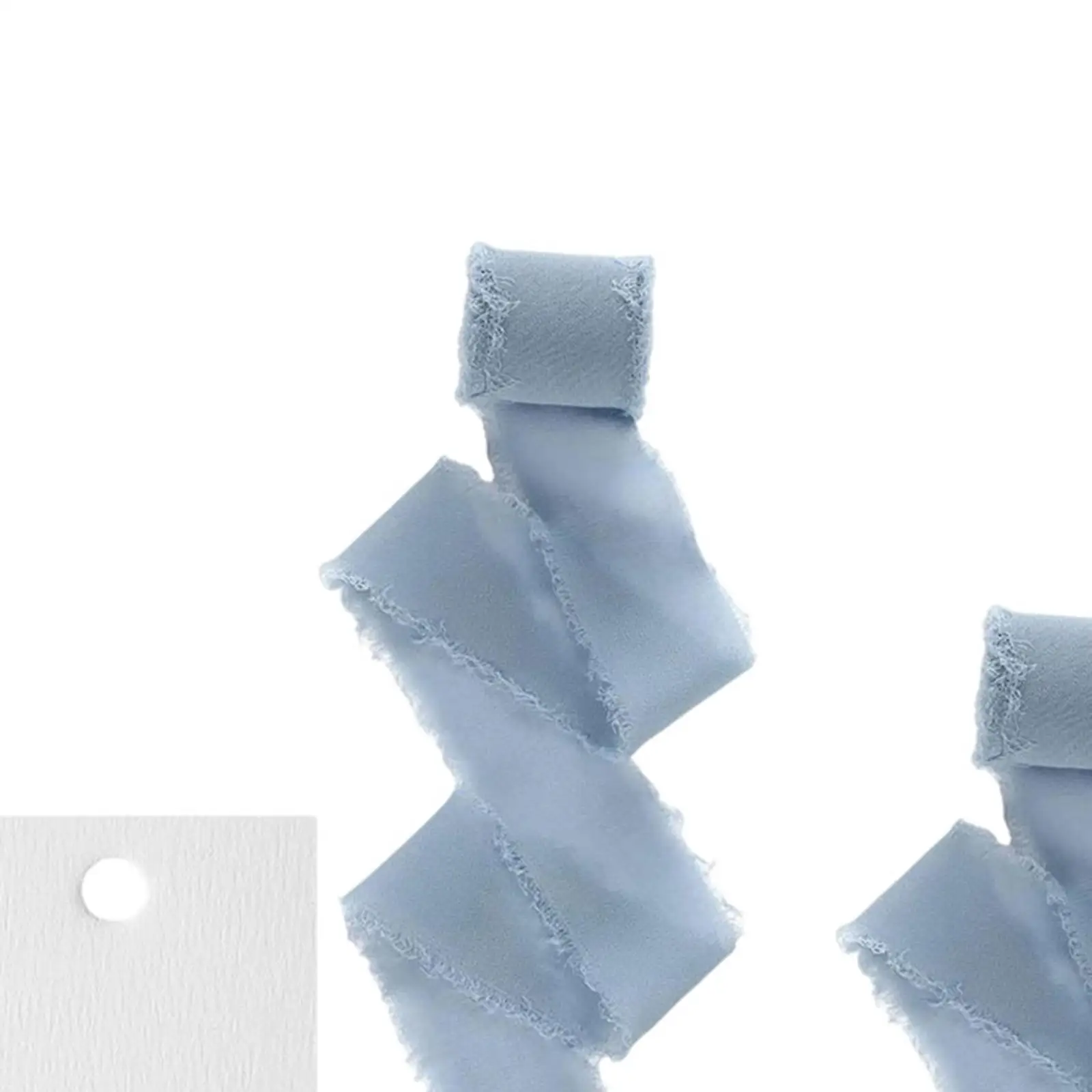 Tarjetas de identificación para mesa en blanco con cinta elegante - imagen 4