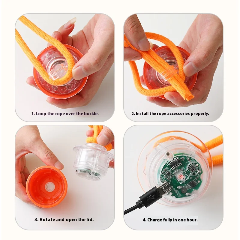 Juguete interactivo para perros: pelota mordedor con USB y cuerda
