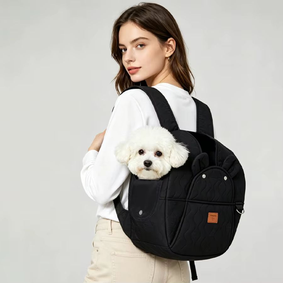 Mochila porta mascota doble uso para gatos y perros