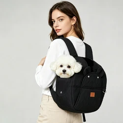 Mochila porta mascota doble uso para gatos y perros