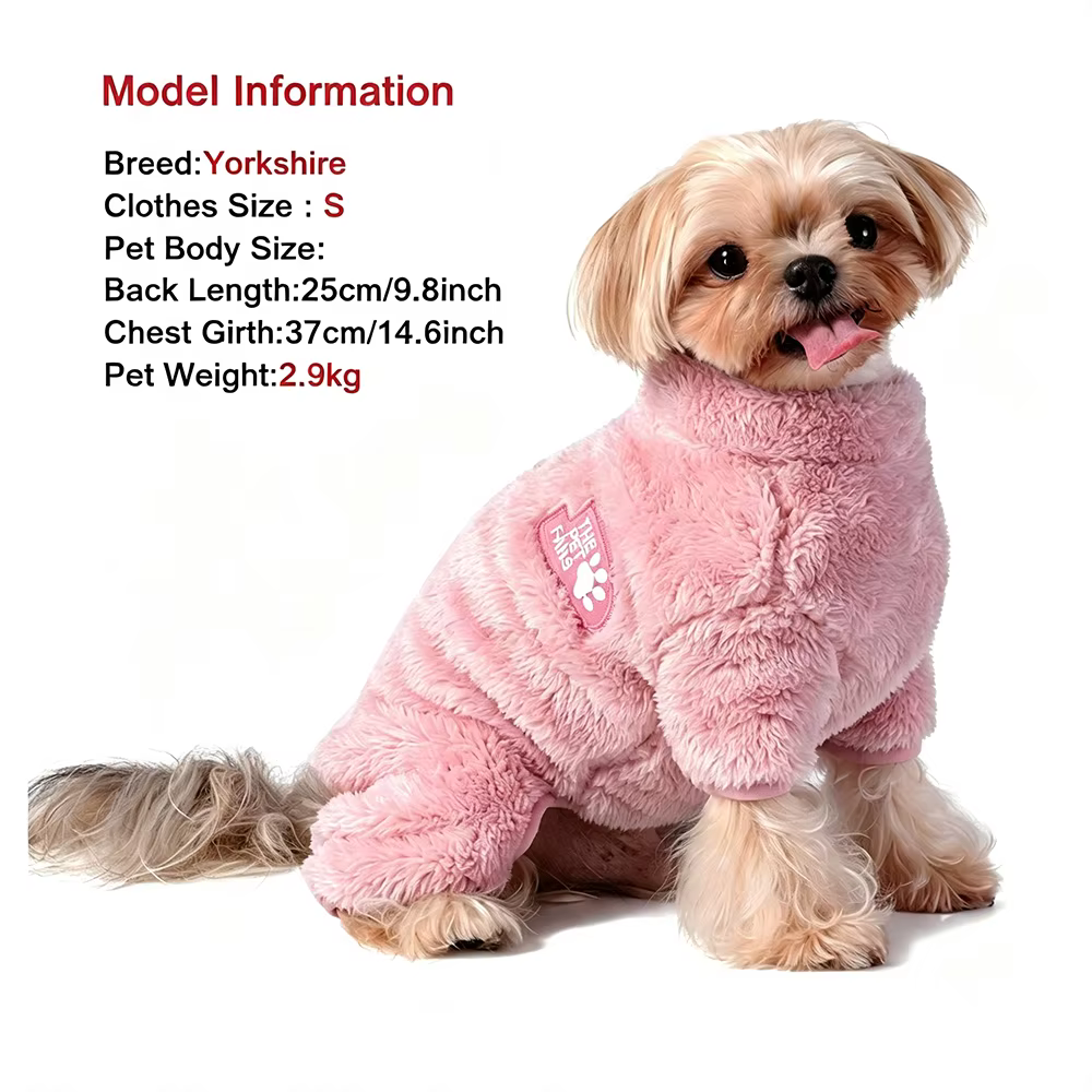 Mono de forro polar suave para perros pequeños y medianos - imagen 2