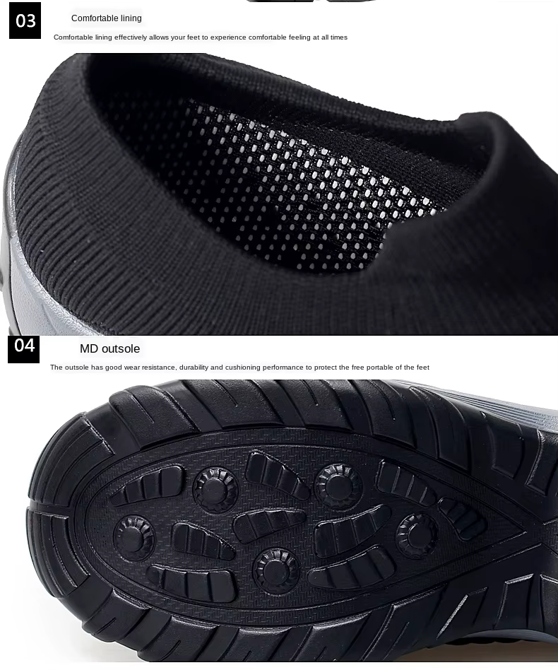 Mocasines casuales tejidos, vista trasera