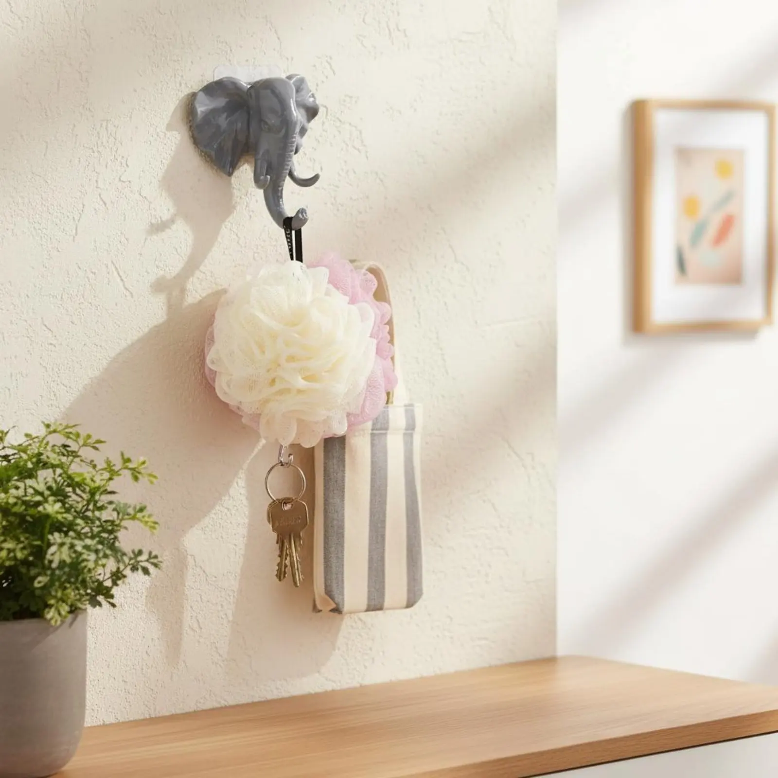 Gancho de pared elefante para perros y gatos, instalación fácil - imagen 3