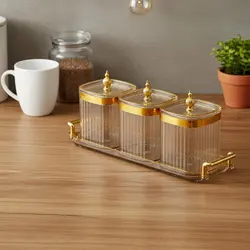 Tarros para comida de mascotas con bandeja, diseño suave y fácil de limpiar