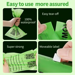 Bolsas para excrementos súper gruesas, a prueba de fugas, gatos y perros