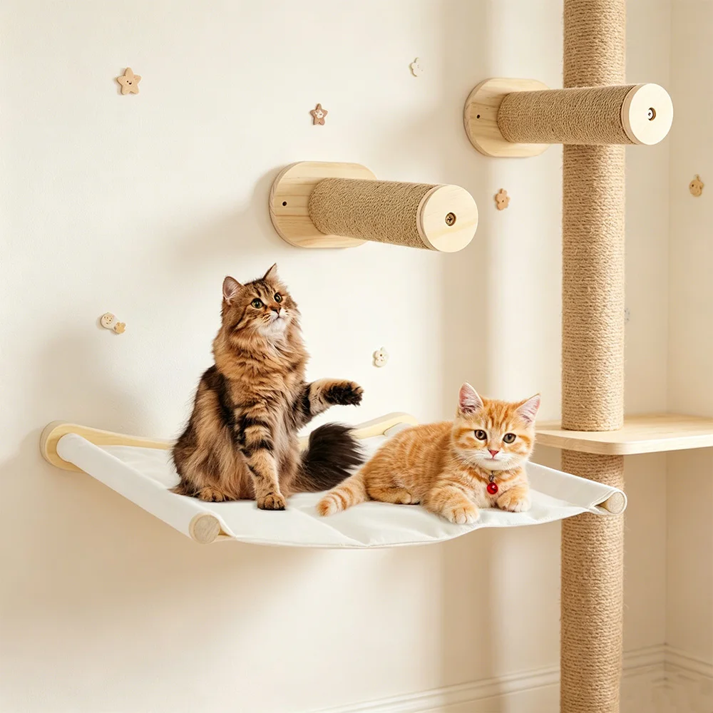 Estantería para gatos de pared vertical, cómoda y decorativa - imagen 2