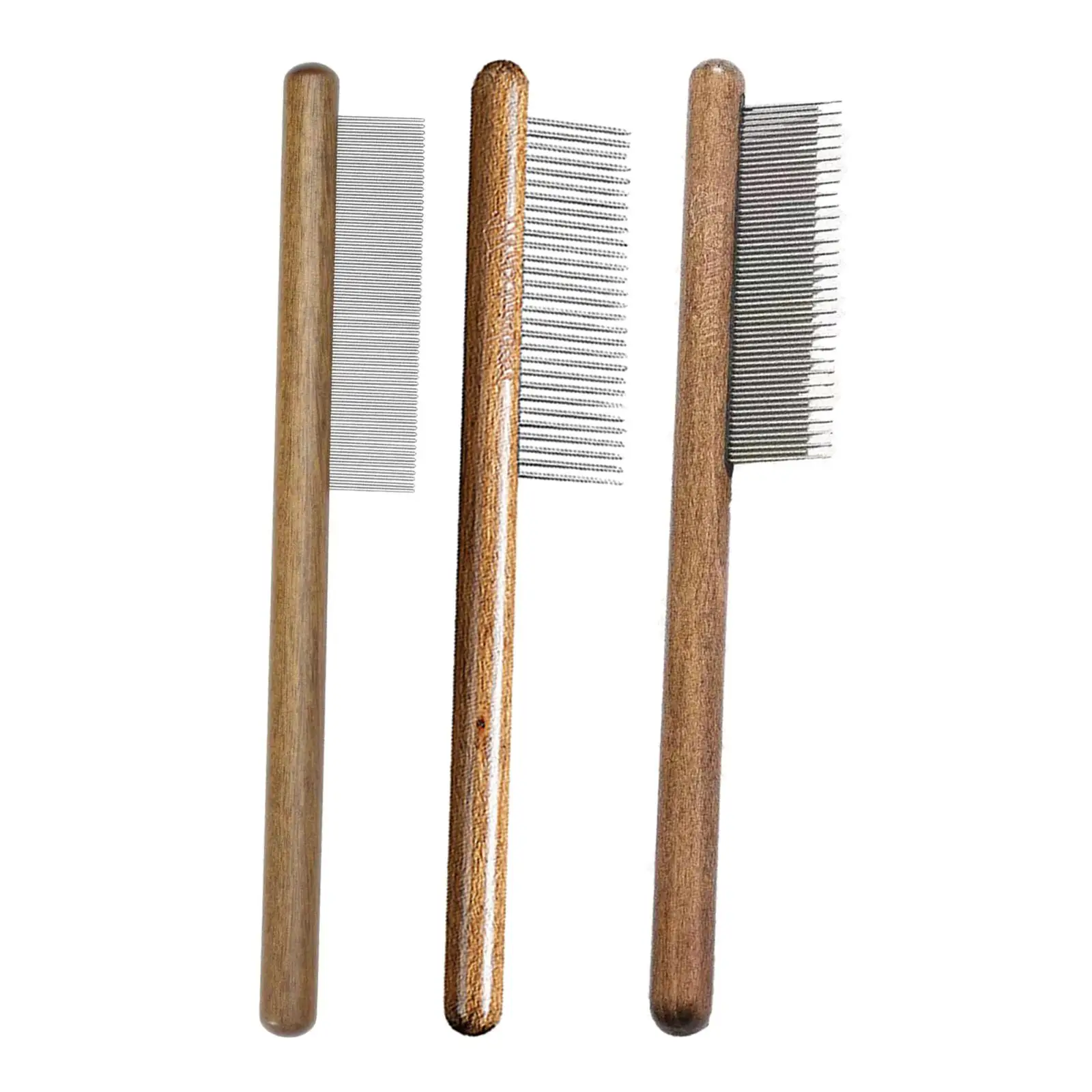 Peine de madera con mango ergonómico para aseo de mascotas