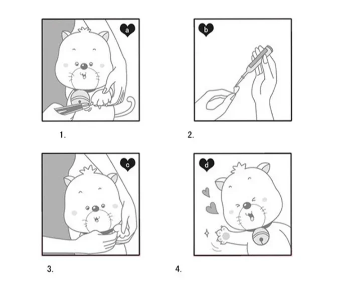 Fundas de uñas silicona para gatos en varios tamaños