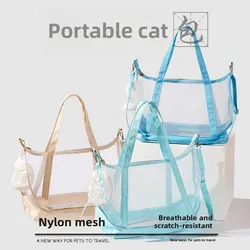 Bolsa transporte plegable transpirable para gatos y perros pequeños