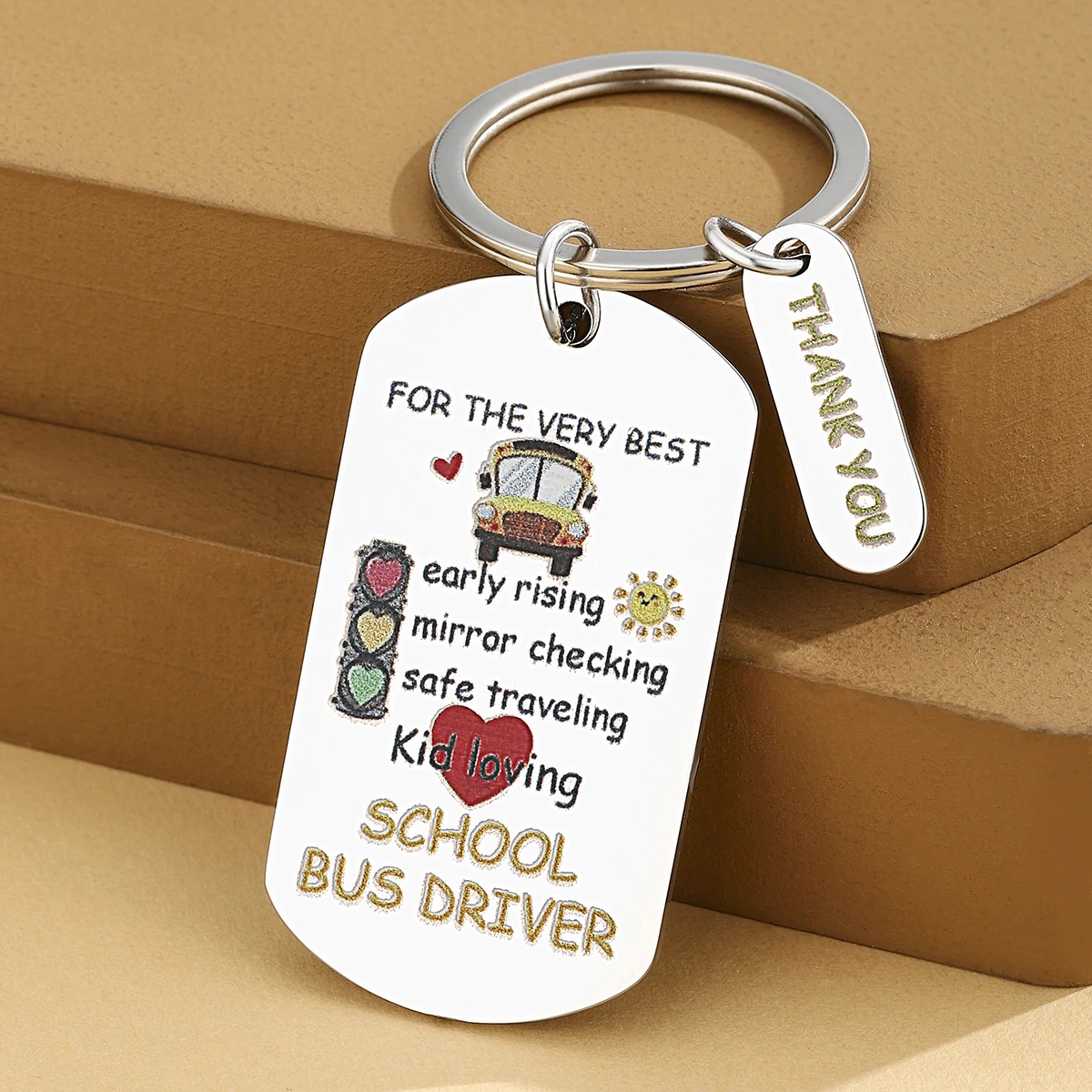 Llavero de autobús de agradecimiento para conductores, regalo para Navidad y fin de año - imagen 4