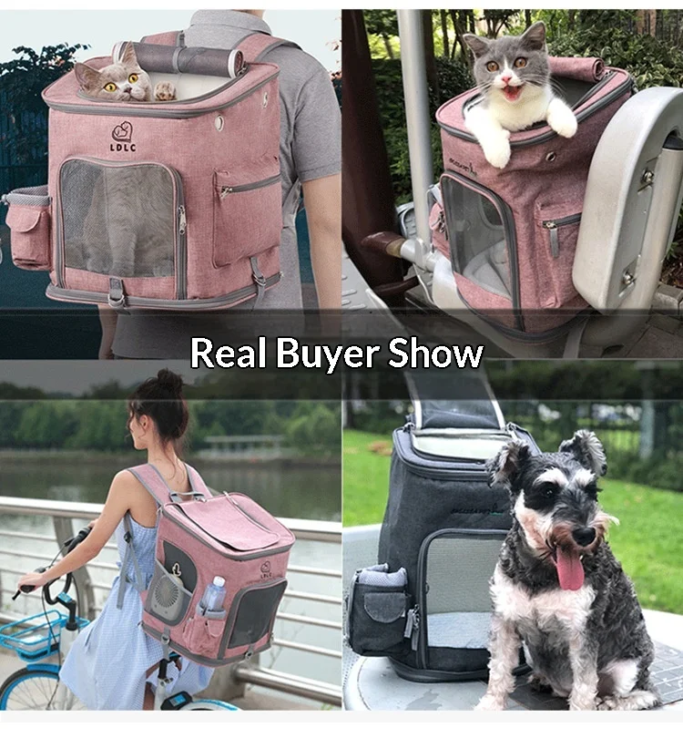 Bolsa de viaje portátil para mascotas, plegable