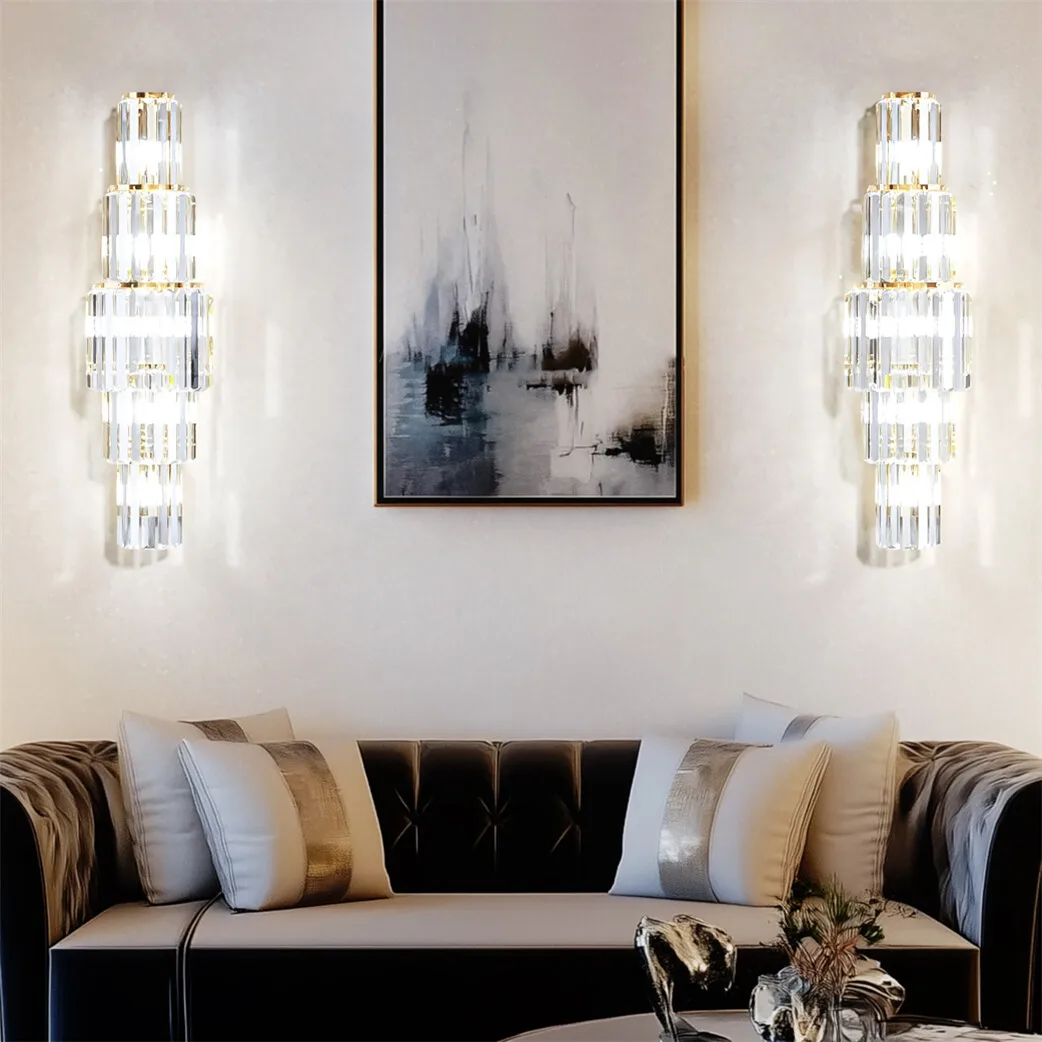 Lámpara de pared LED moderna de cristal para cabecero - imagen 5