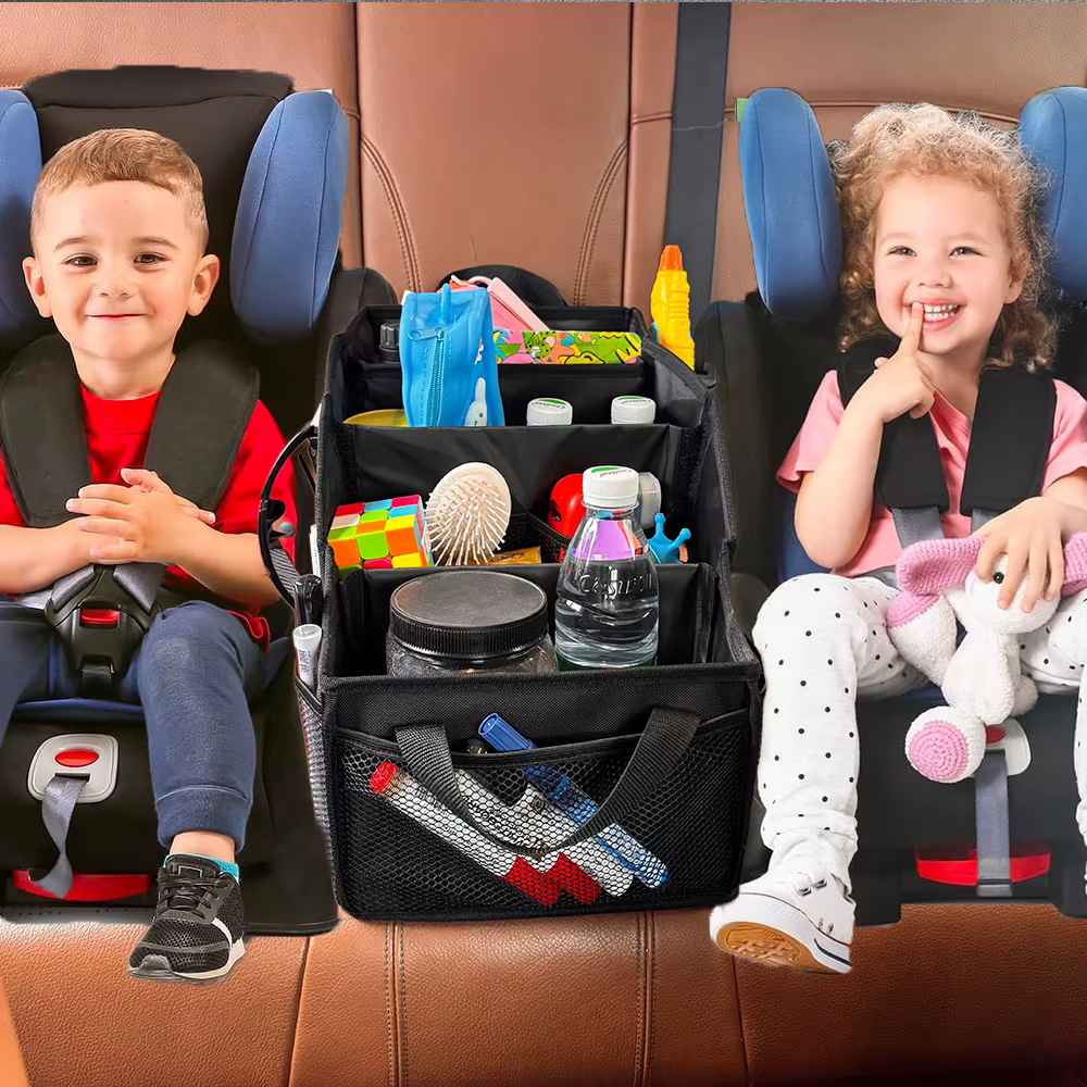 Organizador plegable para coche gatos y perros con 4 compartimentos - imagen 4
