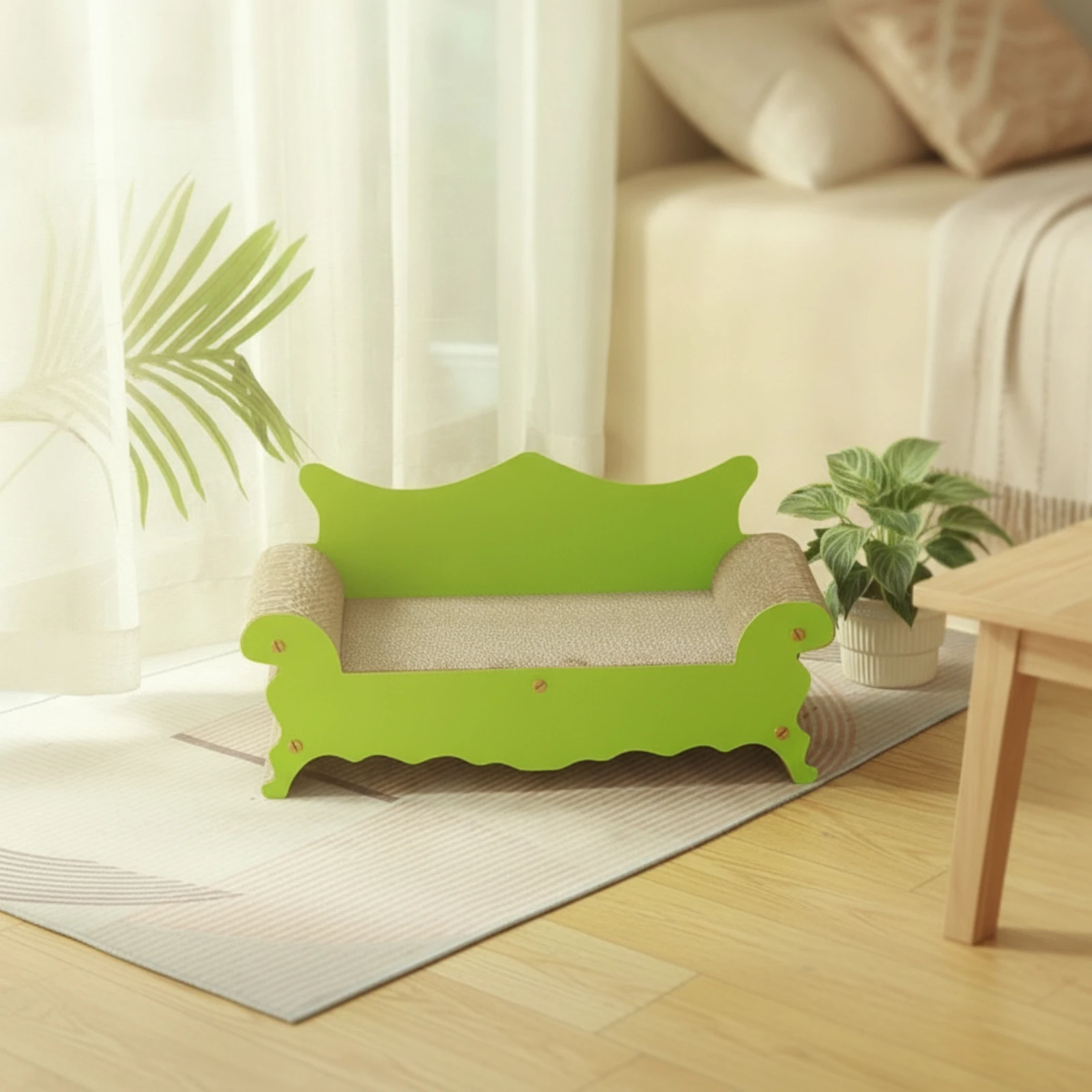 Sofá Rascador Grande para Gatos – Asiento Cómodo y Seguro - imagen 2