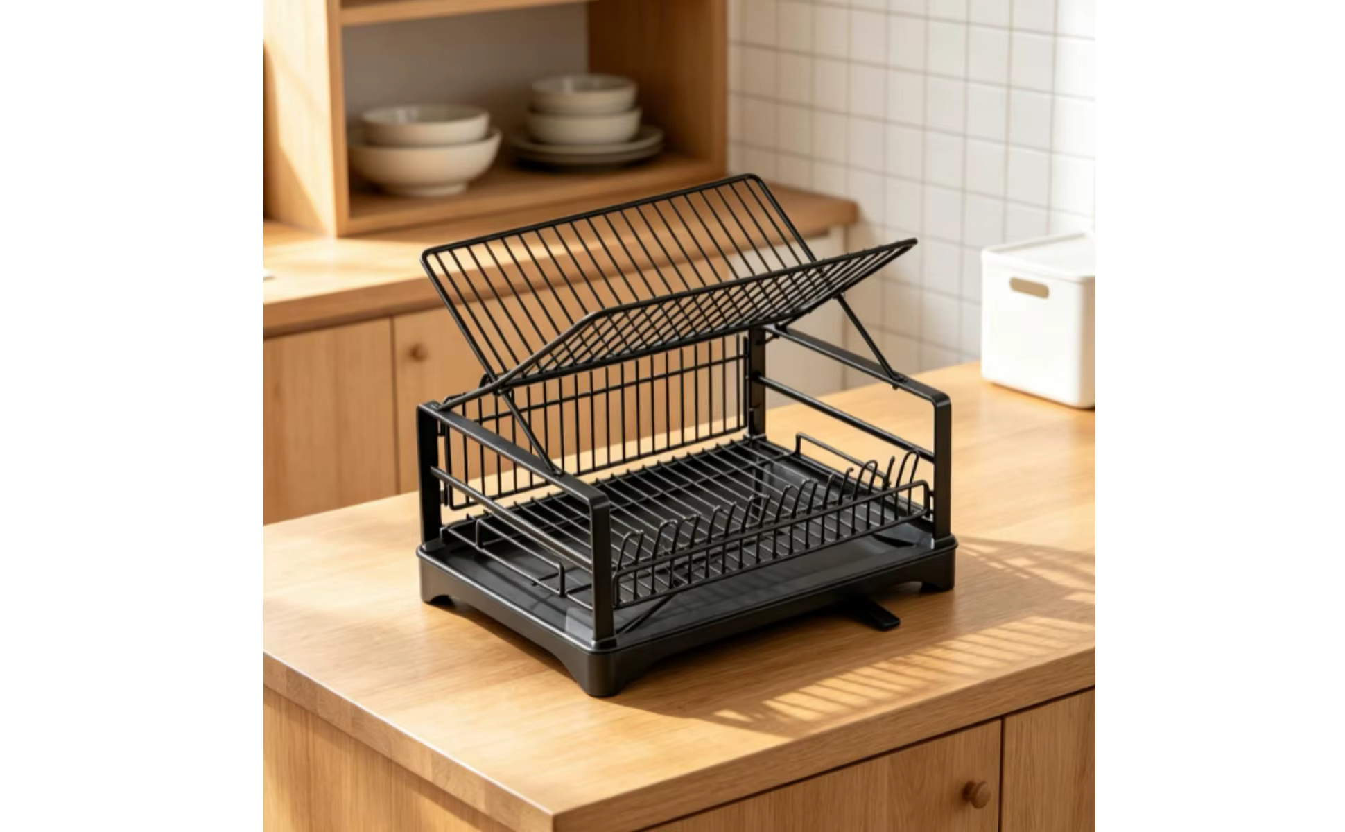 Escurridor compacto plegable para cocina