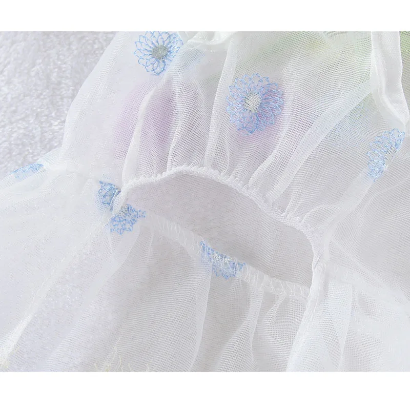 Vestido fino transparente floral para perros, gatos y Chihuahua - imagen 2