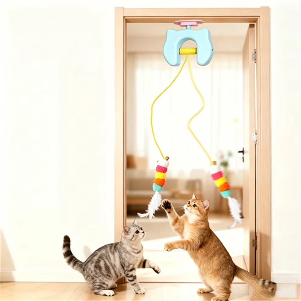 Juguete para gatos con cable de carga USB y diseño ergonómico