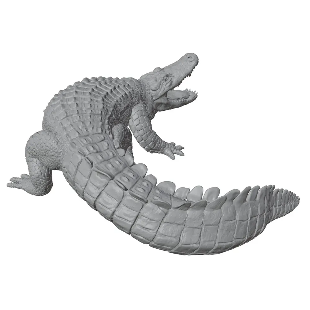Figura de cocodrilo impresa en 3D para acuario y oficina - imagen 2