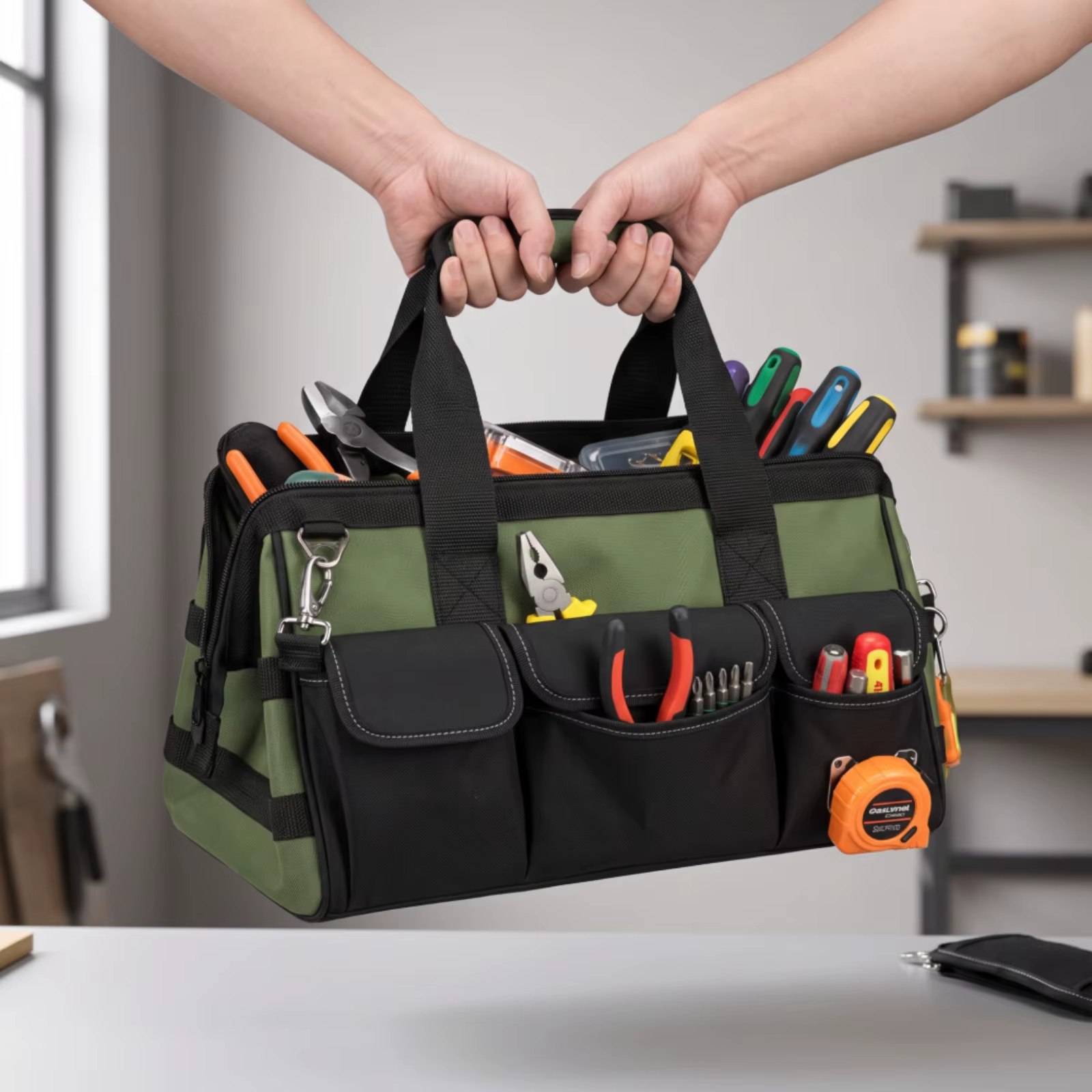 Bolsa de herramientas portátil acolchada con correa de hombro - imagen 4