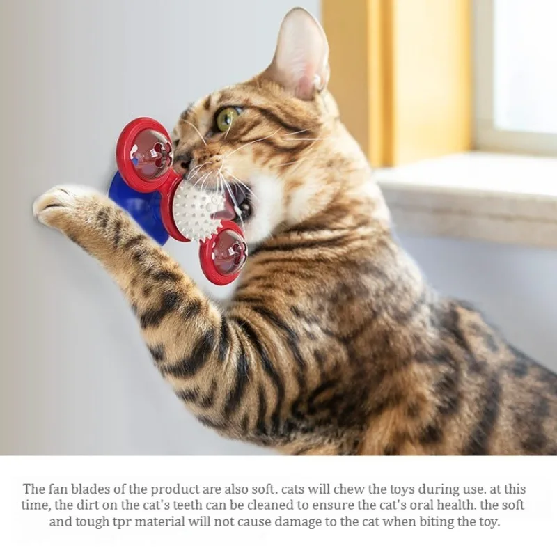 Juguete interactivo con ventosa y bola para limpiar dientes de gato - imagen 5
