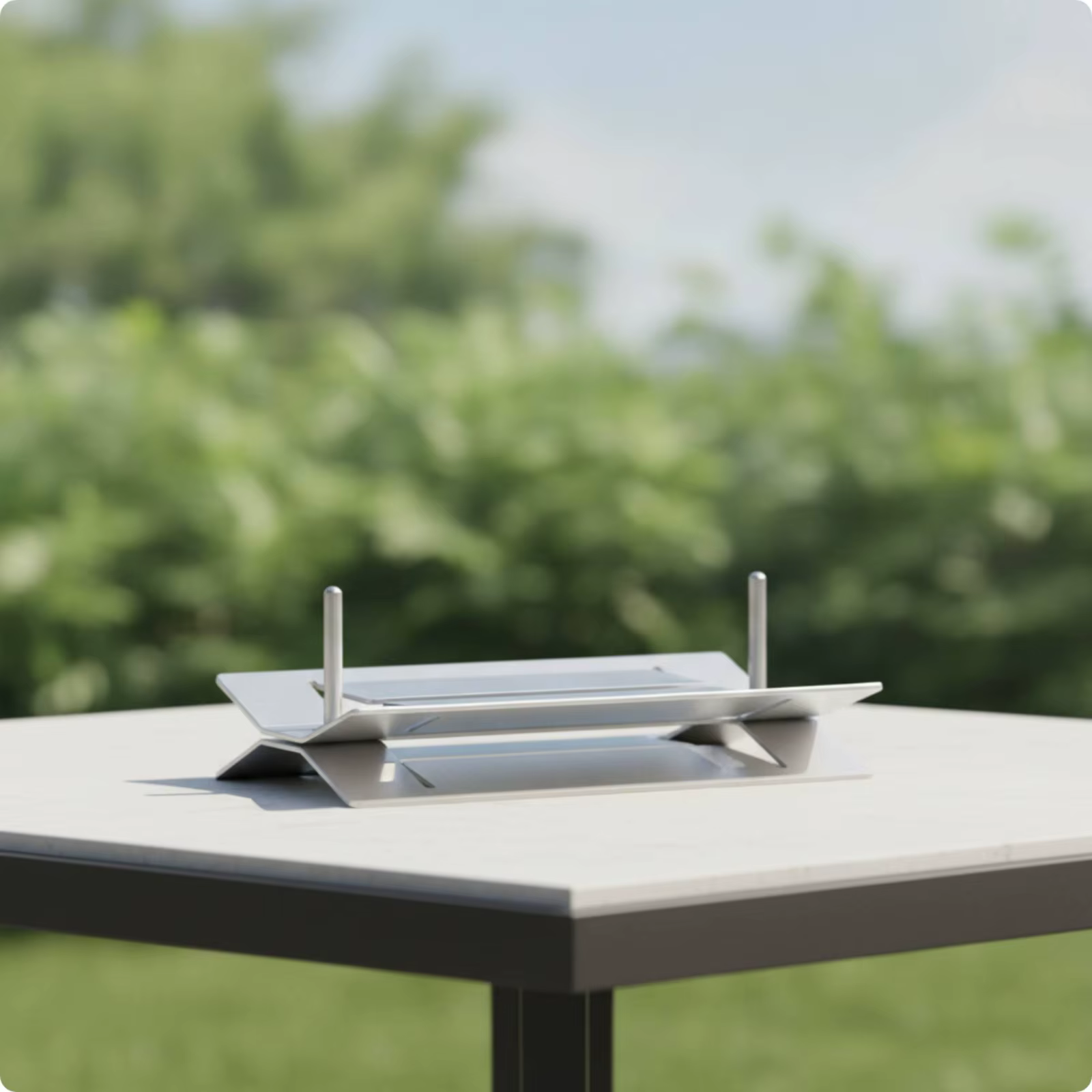 Caja metálica para pañuelos con diseño geométrico - imagen 4
