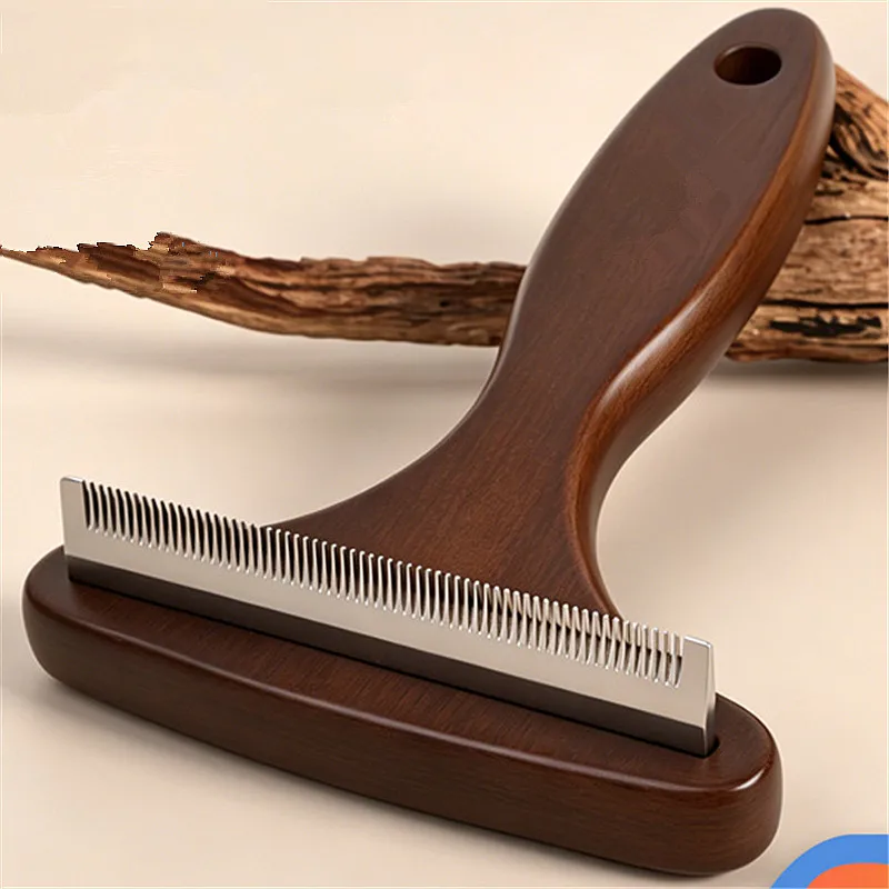 Cepillo de bambú para perros y gatos, peine quita pelo suave - imagen 5