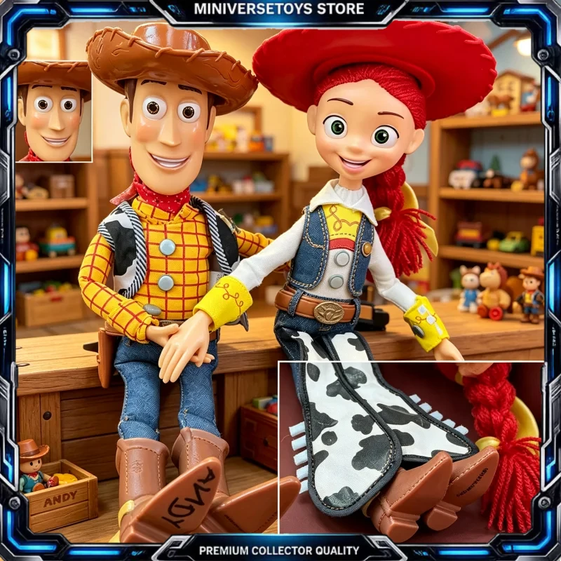 Muñecos de cuerda Toy Story 4 – Woody y Jessie para coleccionar y decorar escritorio - imagen 5