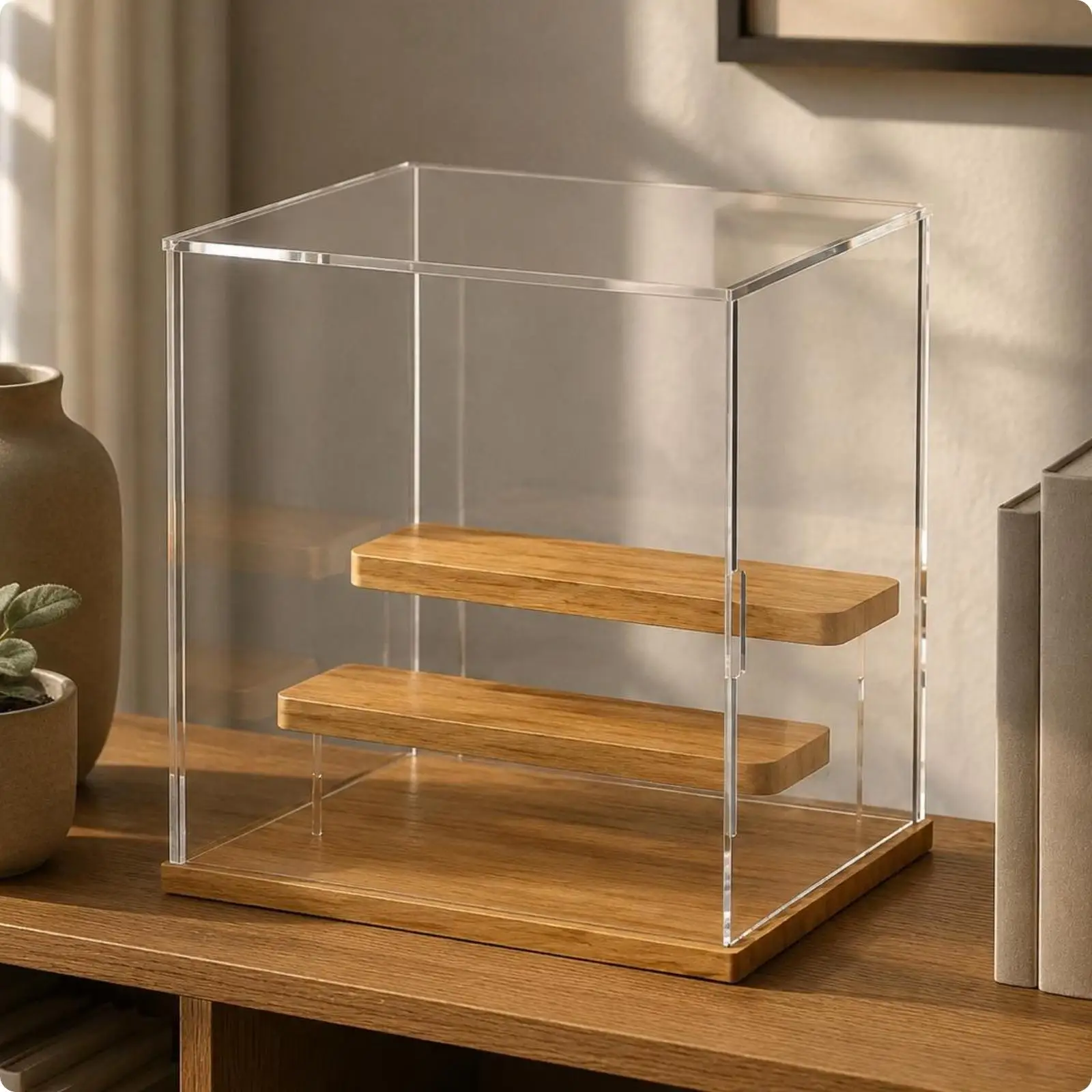 Estantes de pared para gatos: madera, acrílico y escalones - imagen 4