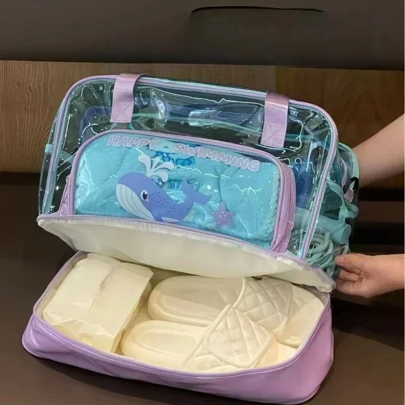 Bolsa de aseo impermeable y transparente de PVC para viajes - imagen 2