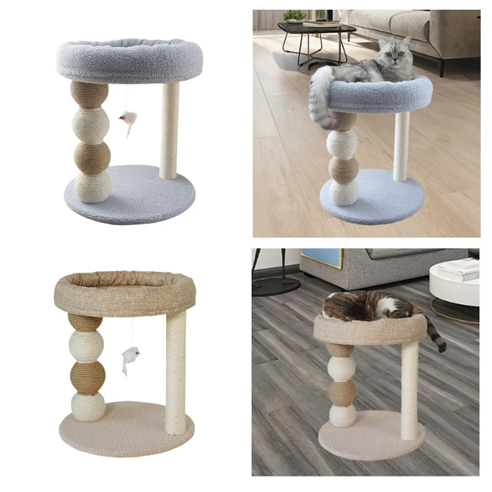 Vista completa del árbol para gatos Serenable