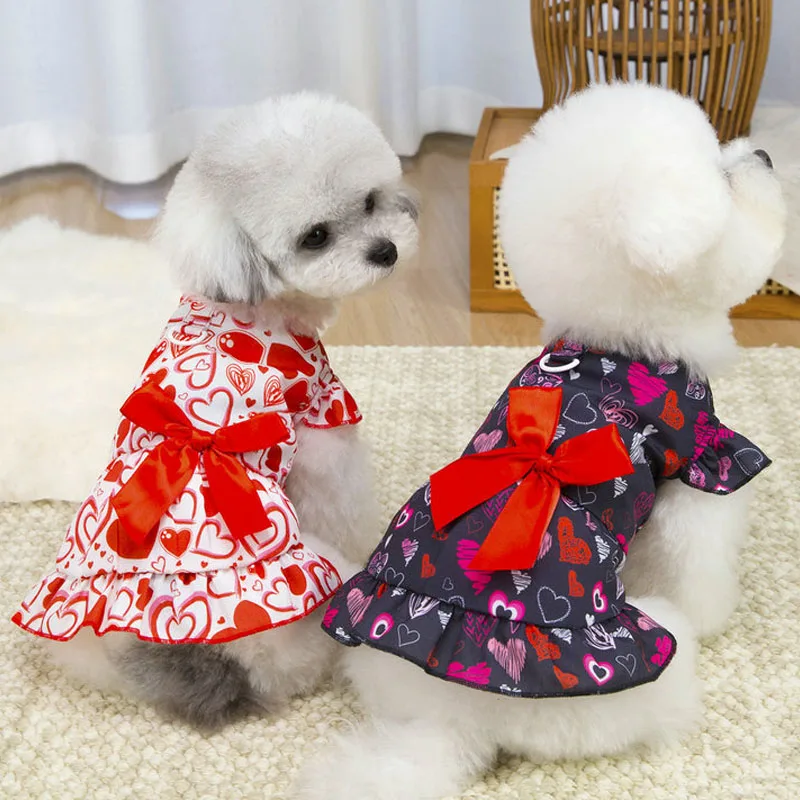 Vestido para perro ABQP en color rojo