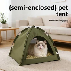 Cama tienda para gatos y perros – Semiserrado lavable