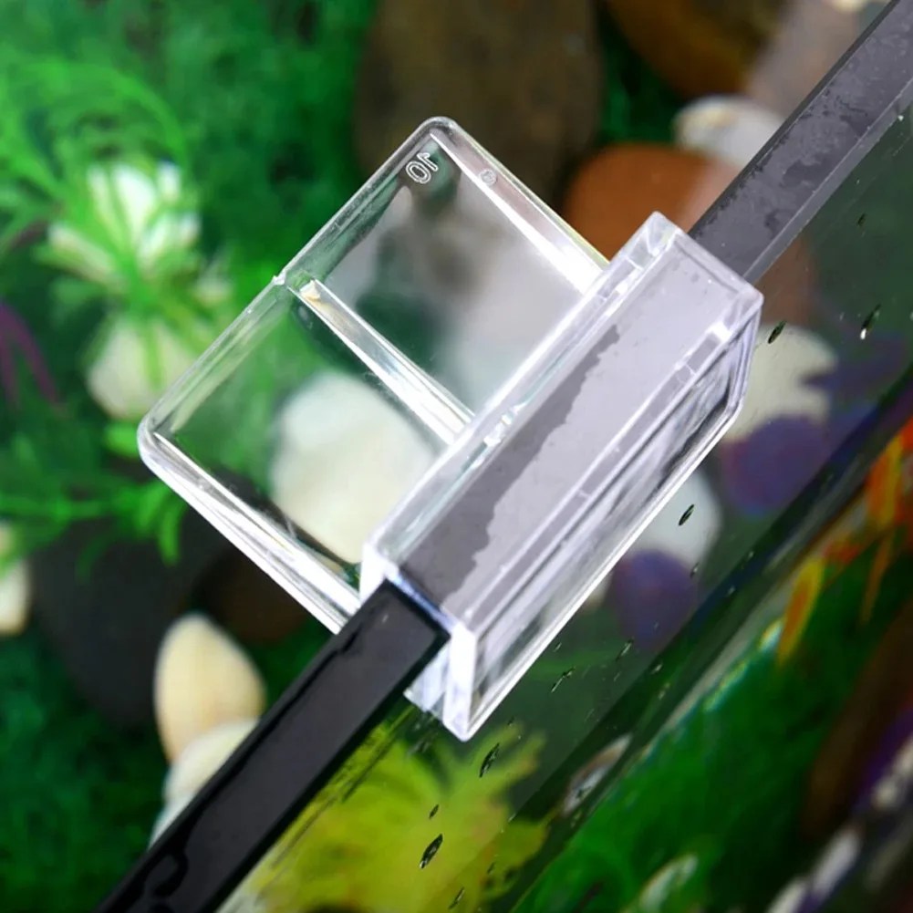 Soportes transparentes y abrazaderas para tapa de acuario de acrílico - imagen 2