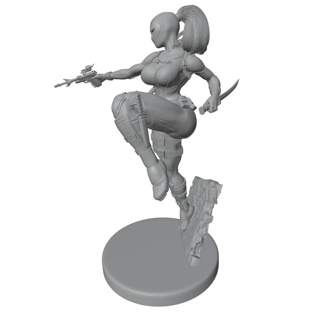 Figura de anime DIY para coleccionismo, gris sin pintar ni montar - imagen 3