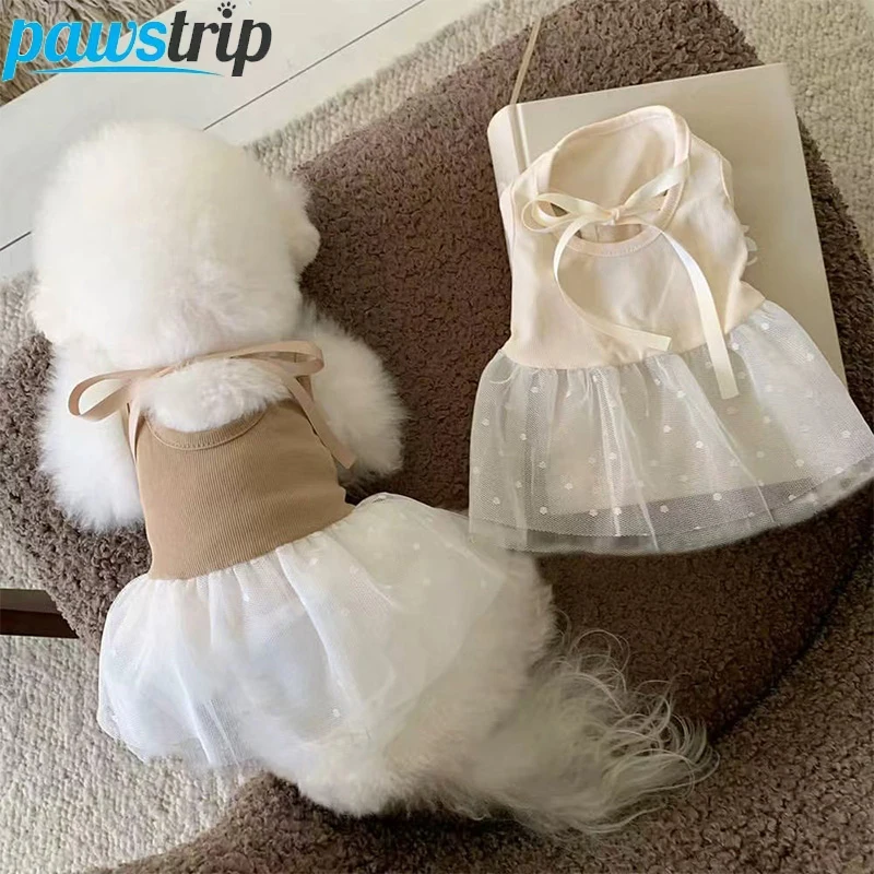 Ropa de verano transpirable para perros y gatos: falda suave Chihuahua - imagen 4