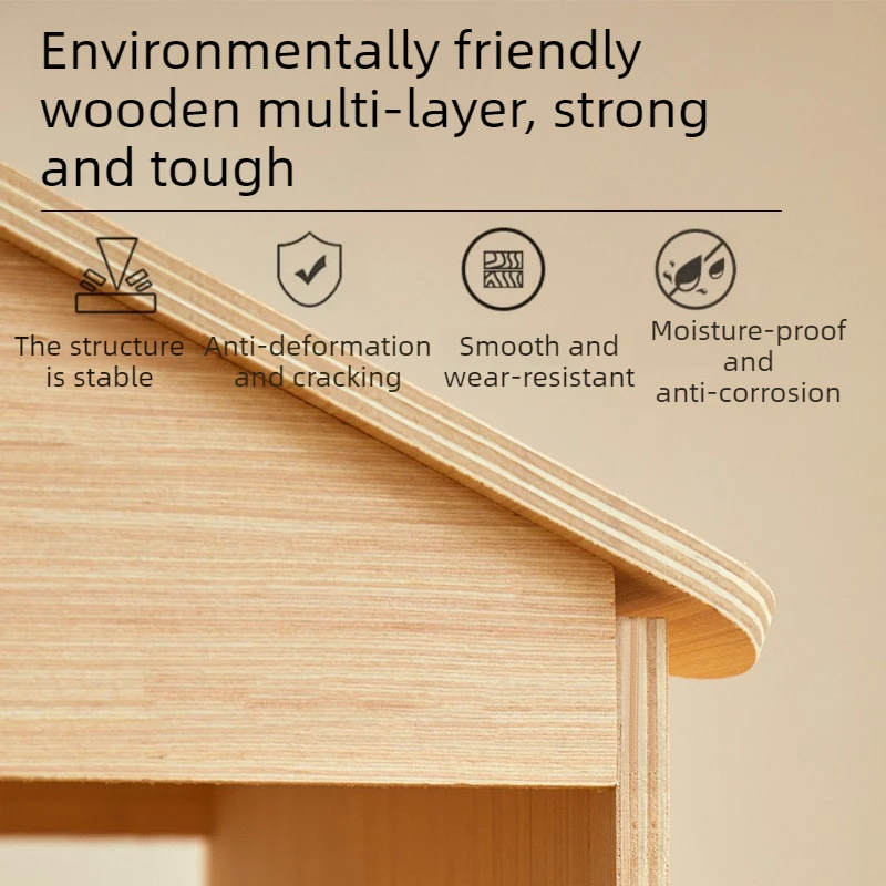 Caja nido para gallinas de madera montada en pared, colgante DIY - imagen 3