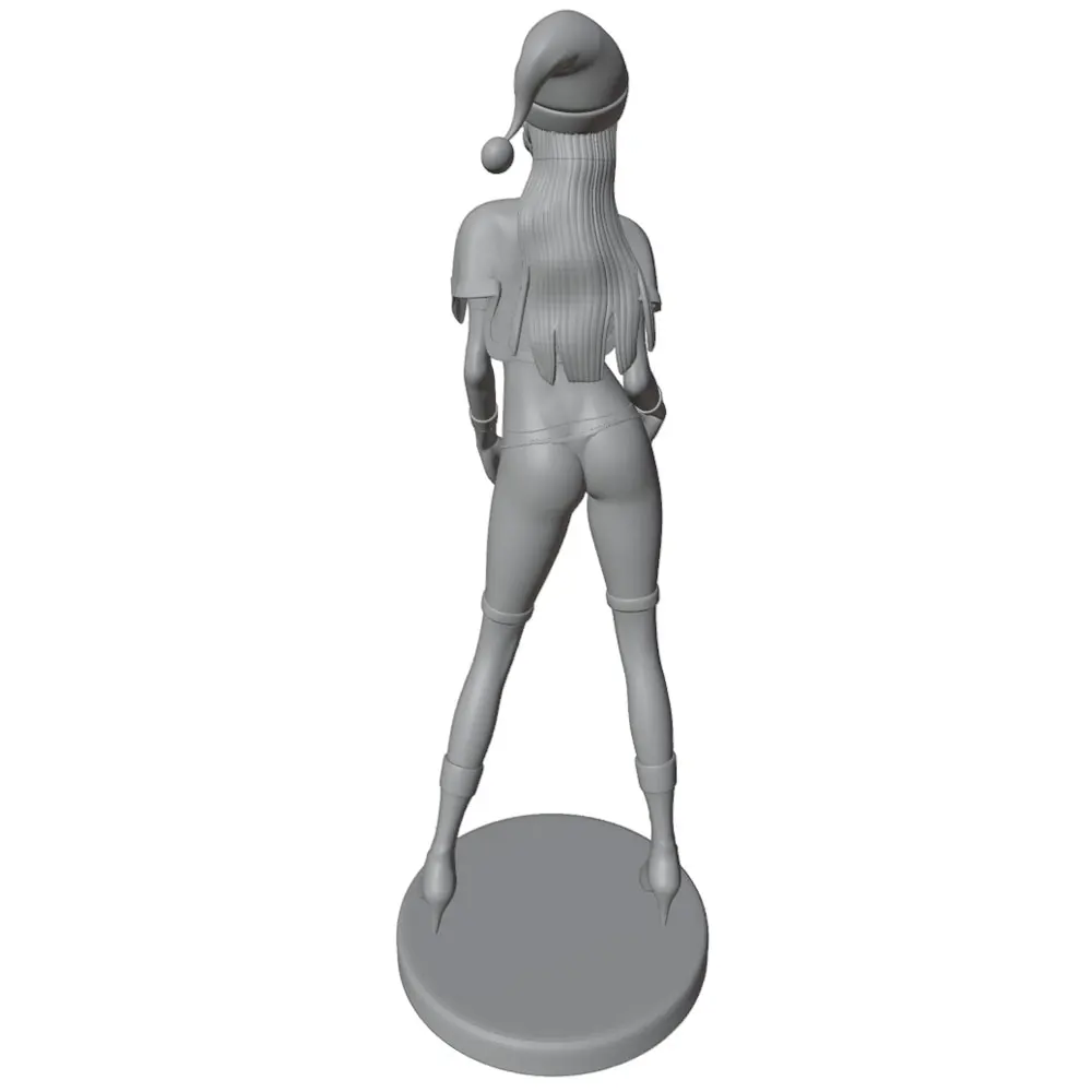 Miniatura de figura anime gris impresa en 3D GK para montar y pintar - imagen 3