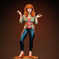 Figura coleccionable de anime miniatura gris impresa en 3D sin montar