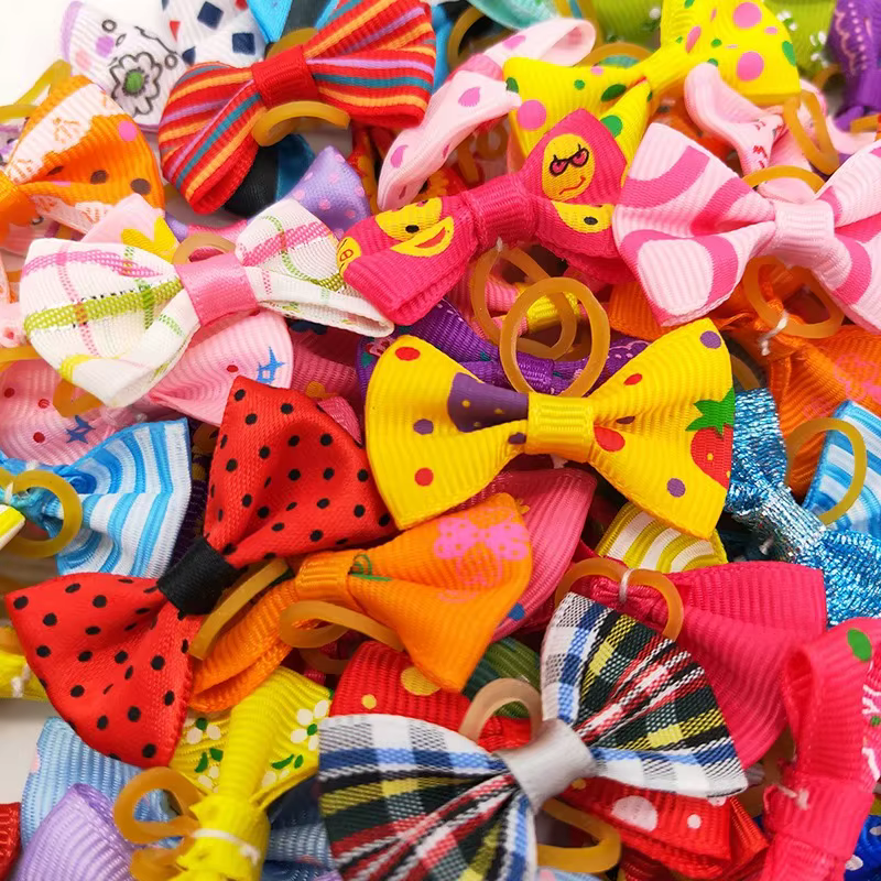 Banditas elásticas para el pelo de perros pequeños y gatos – Set de lazos de peluquería - imagen 5