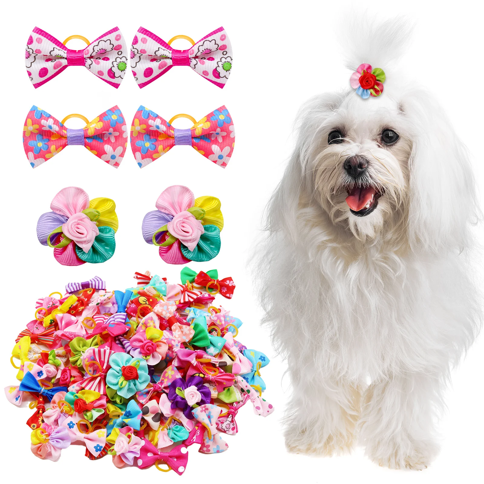Moños para cachorros Masue Pets en presentación