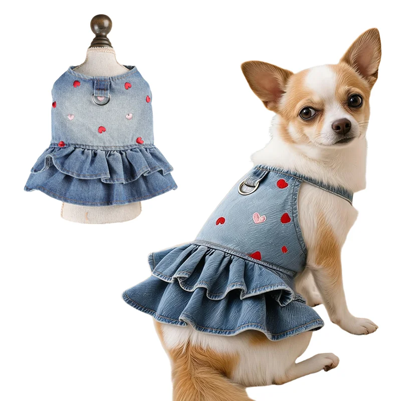 Arnés vaquero para Chihuahua y perros pequeños con diseño de corazón - imagen 4
