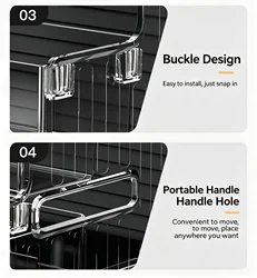 Estante organizador de baño para gatos y perros, extraíble