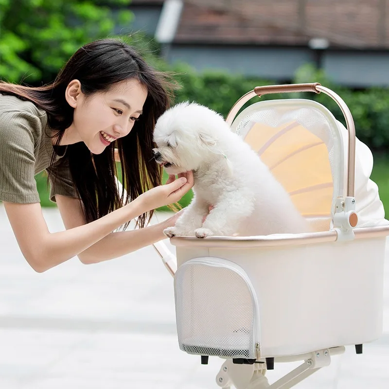Carrito Plegable Impermeable para Perros y Gatos Pequeños - imagen 4