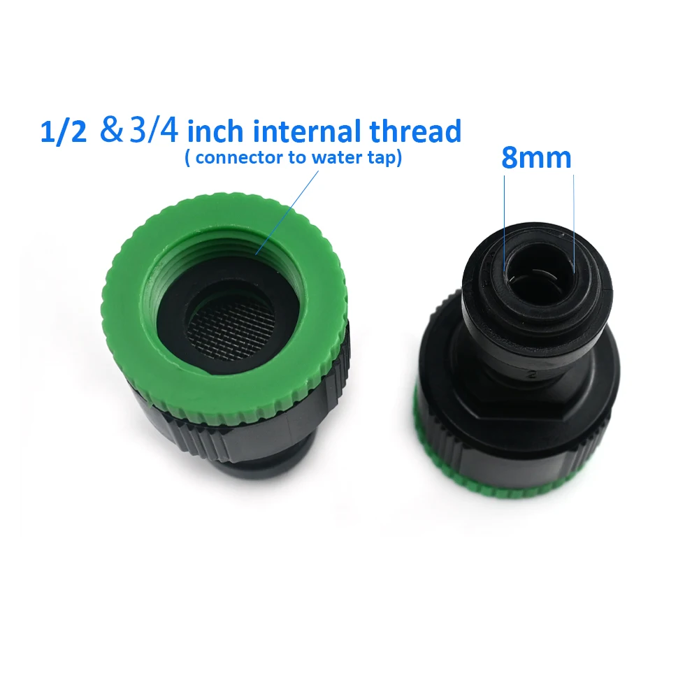 Vista frontal del conector