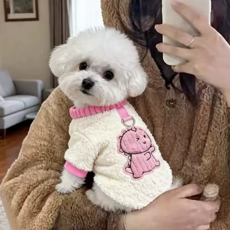 Sudadera felpa otoño para perros caniches y gatos - imagen 3