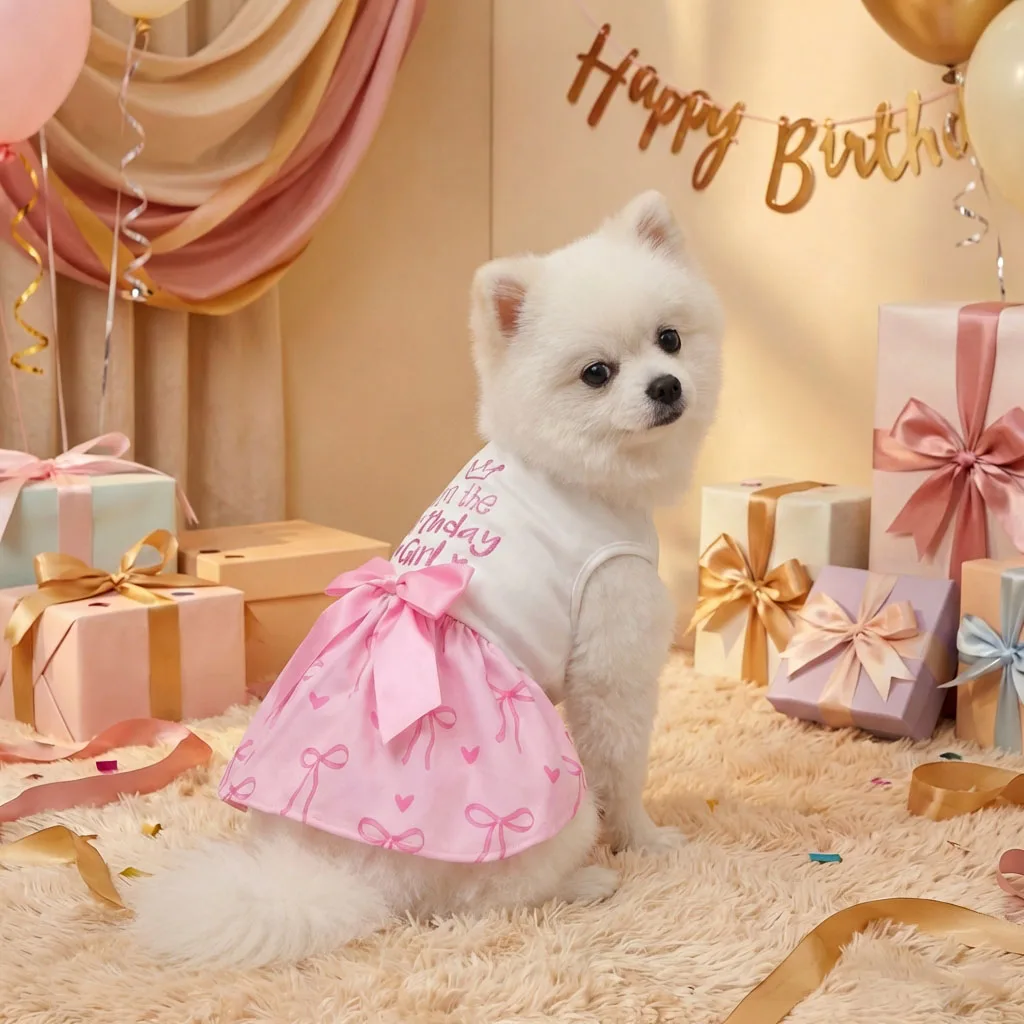 Vestido ajustado a perro mediano