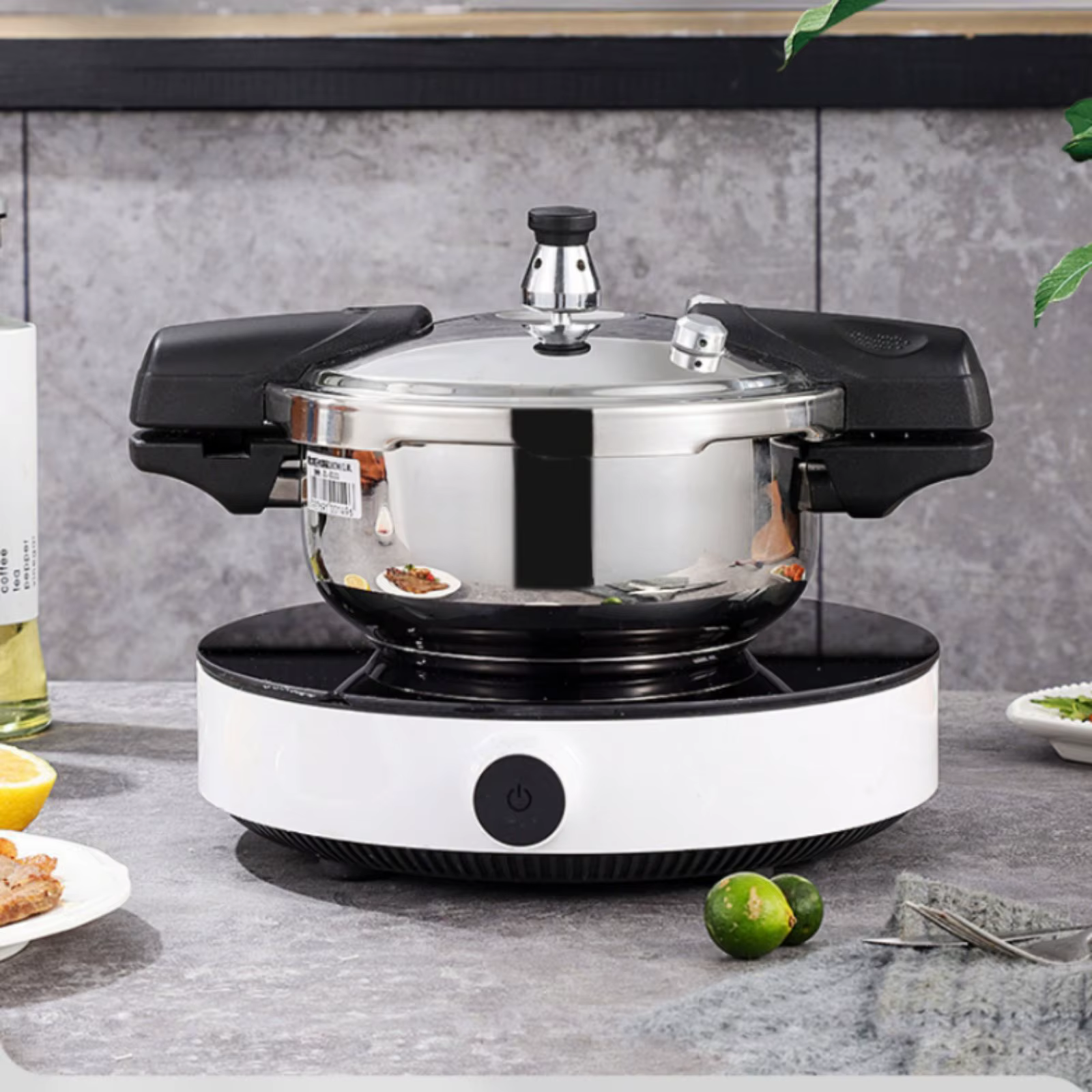 Mini olla a presión inoxidable para comida casera de gato y perro