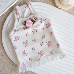 Vestido floral de verano para perros: Chihuahua, Yorkshire y Caniche