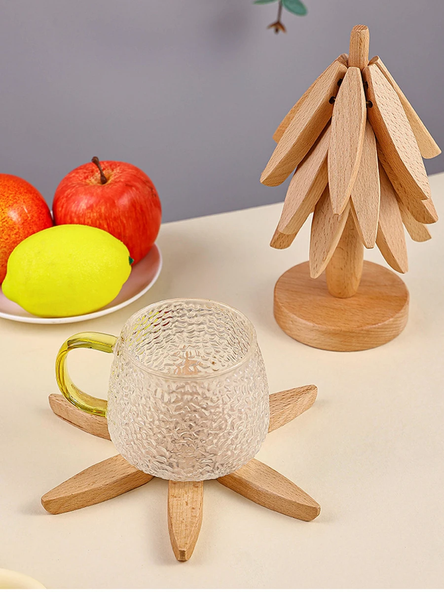 Manta térmica plegable para gatos y perros – Diseño árbol con base madera - imagen 4